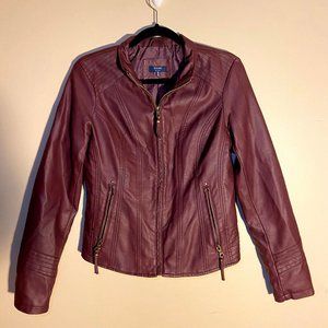 Kaari Blue Faux leather Jacket Purple Size Medium
